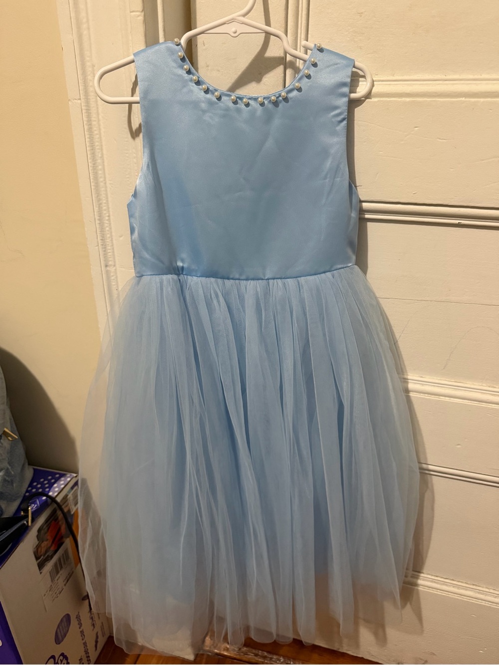 SHEIN Light Blue Tulle Princess Costume Dress